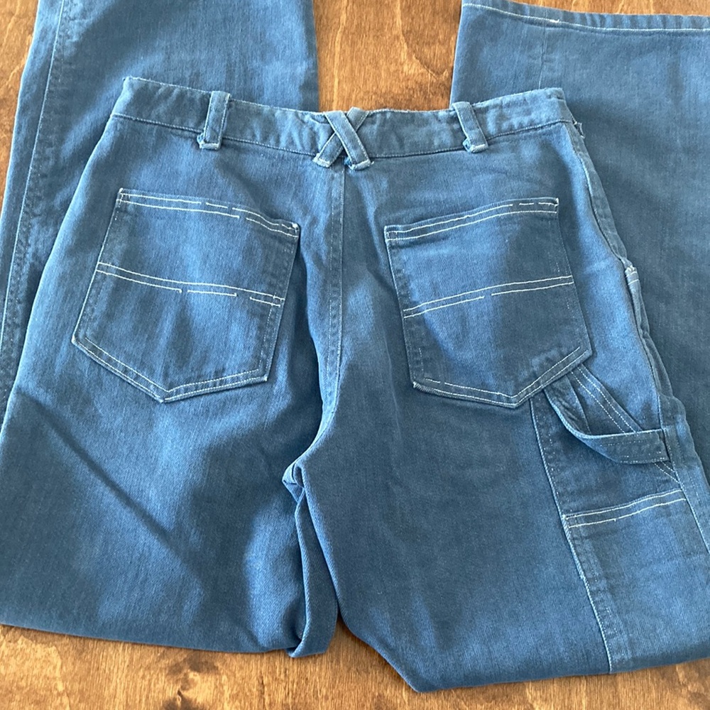VINTAGE ANTIQUE blue jeans, handmade